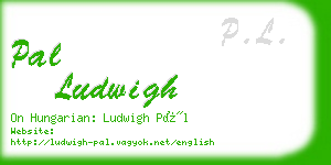 pal ludwigh business card
